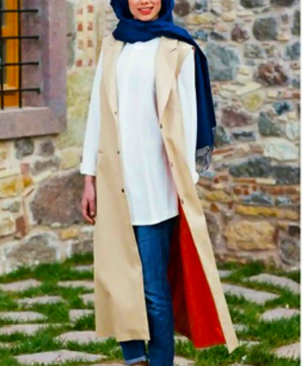 مانتو کتان قد 90