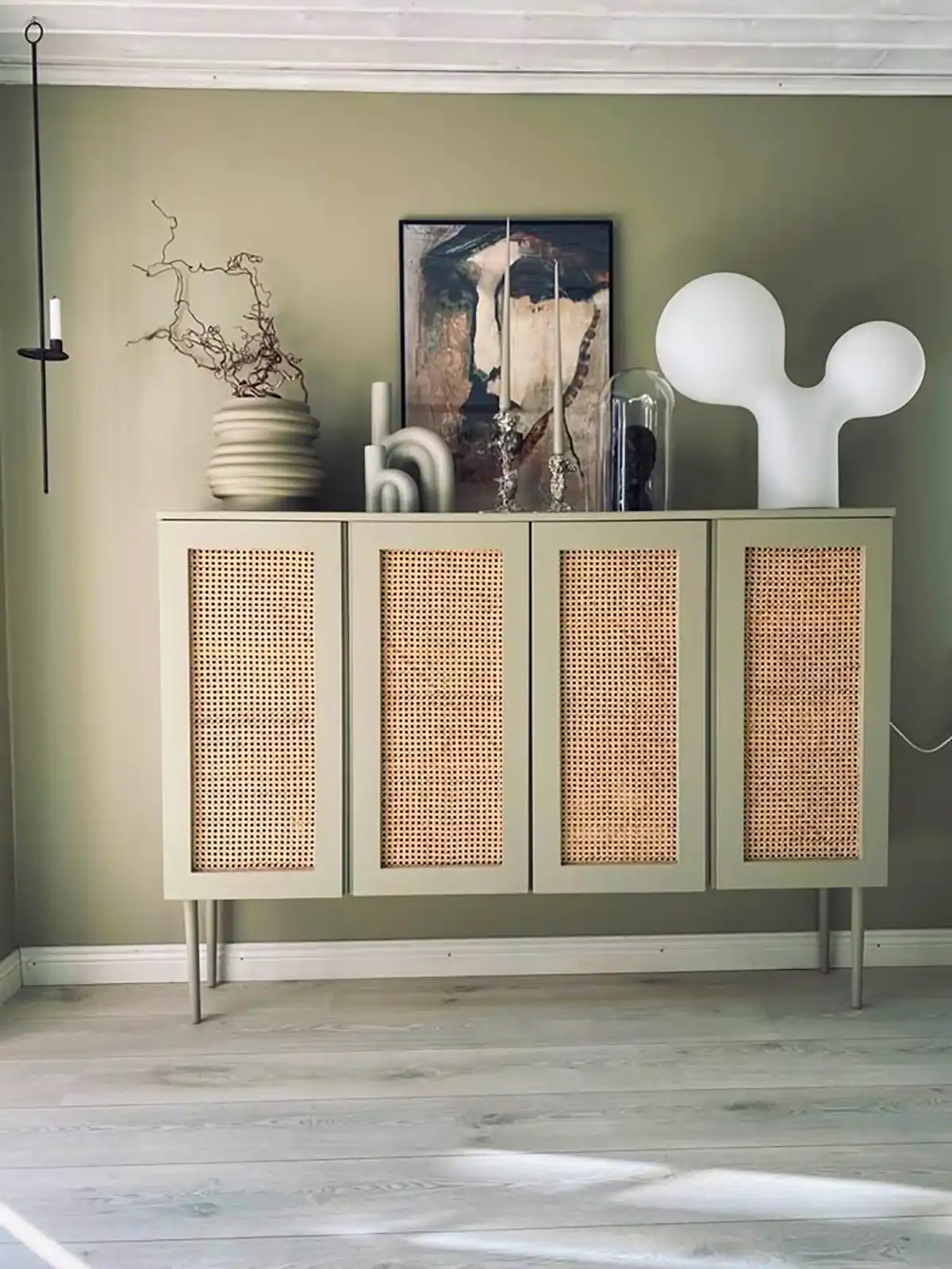 میز کنسول حصیری