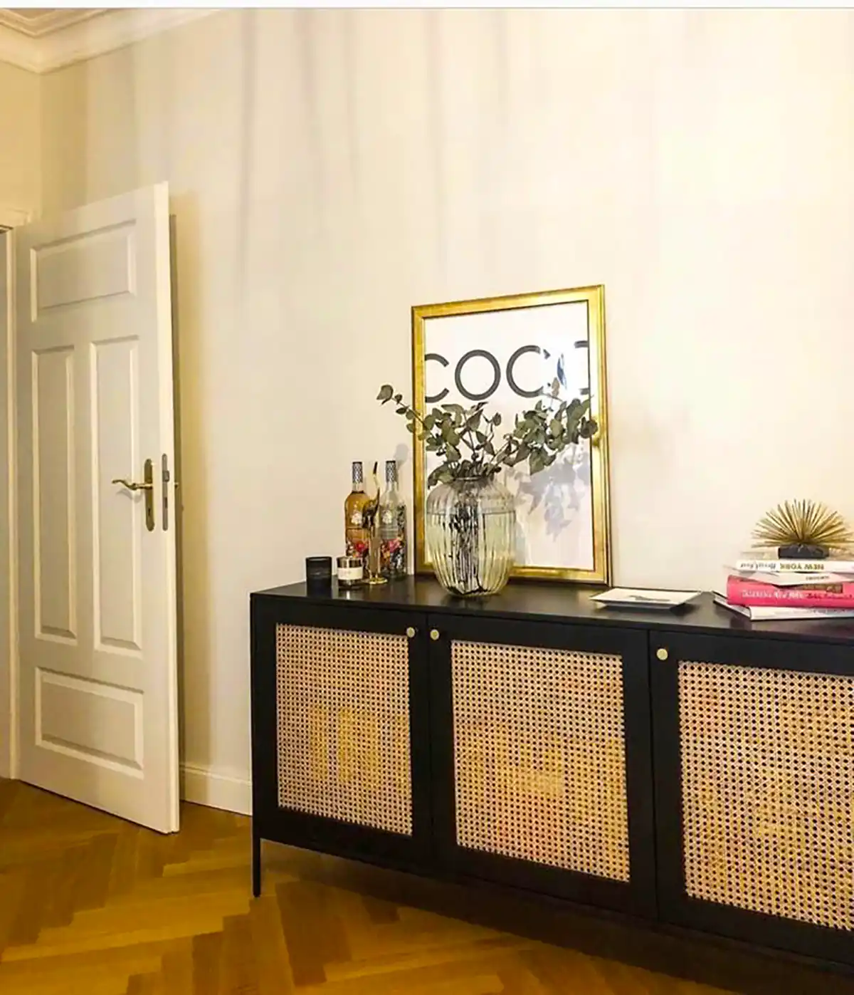 میز کنسول حصیری