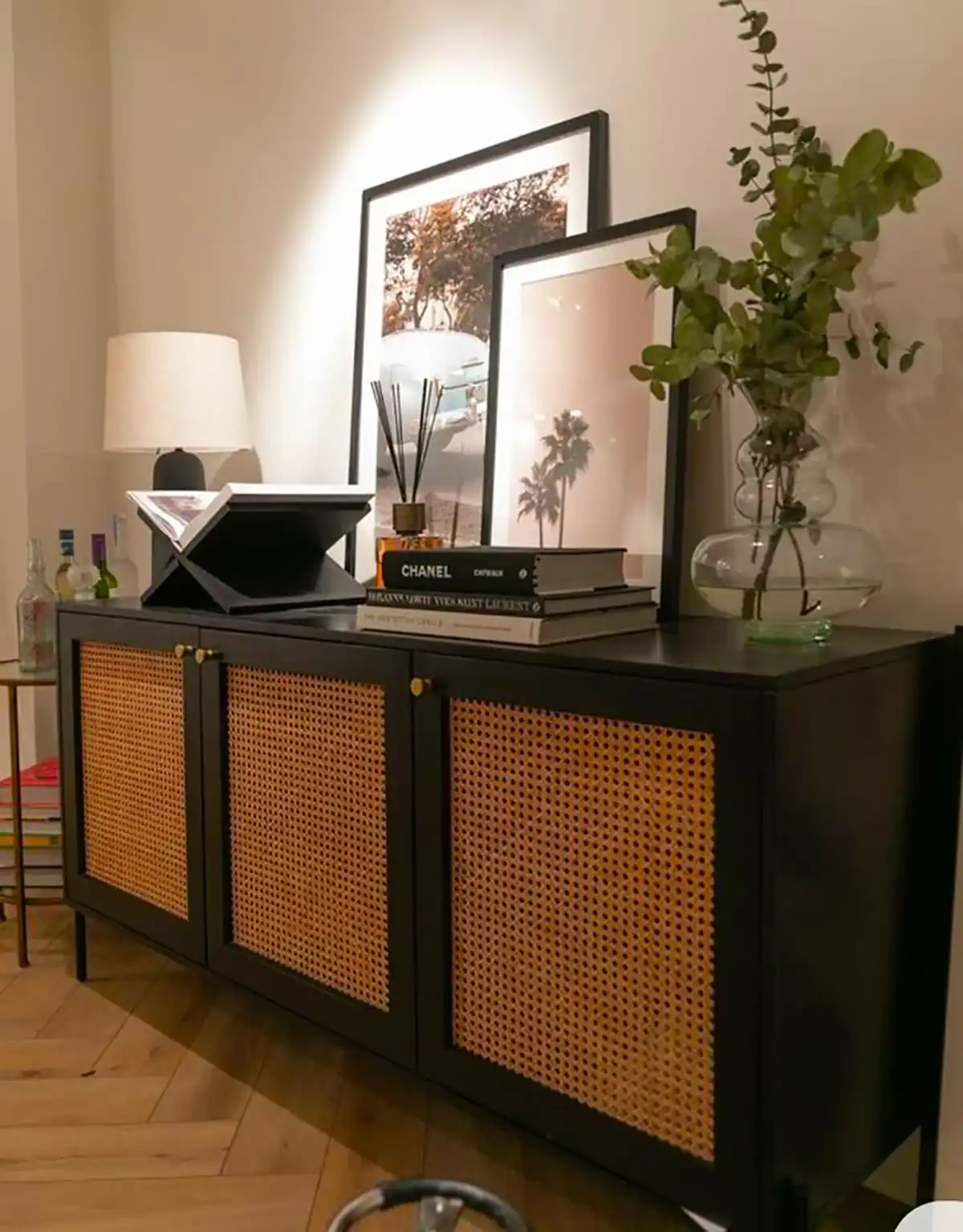 میز کنسول حصیری