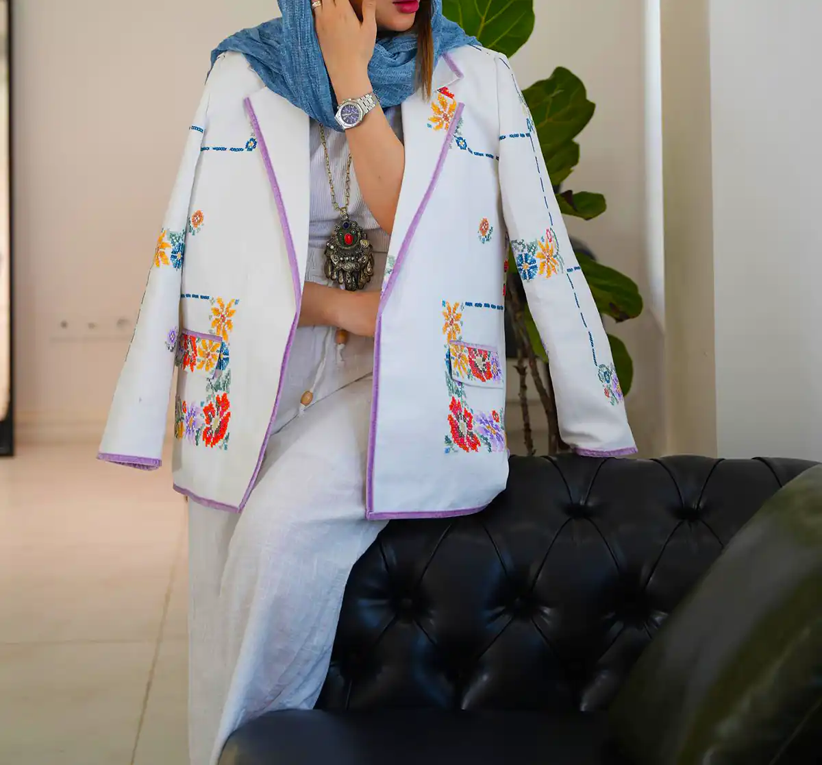 مانتو تابستانی خنک با پارچه نخی
