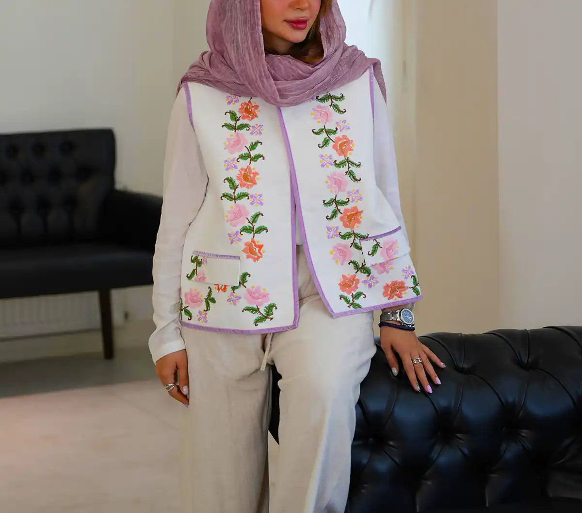 مانتو تابستانی خنک با پارچه نخی