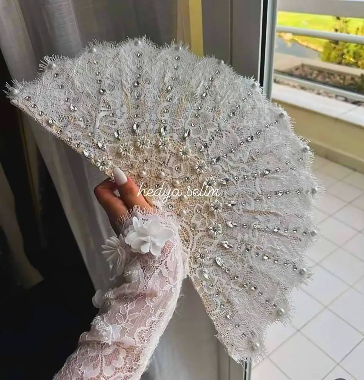 بادبزن فانتزی عروس