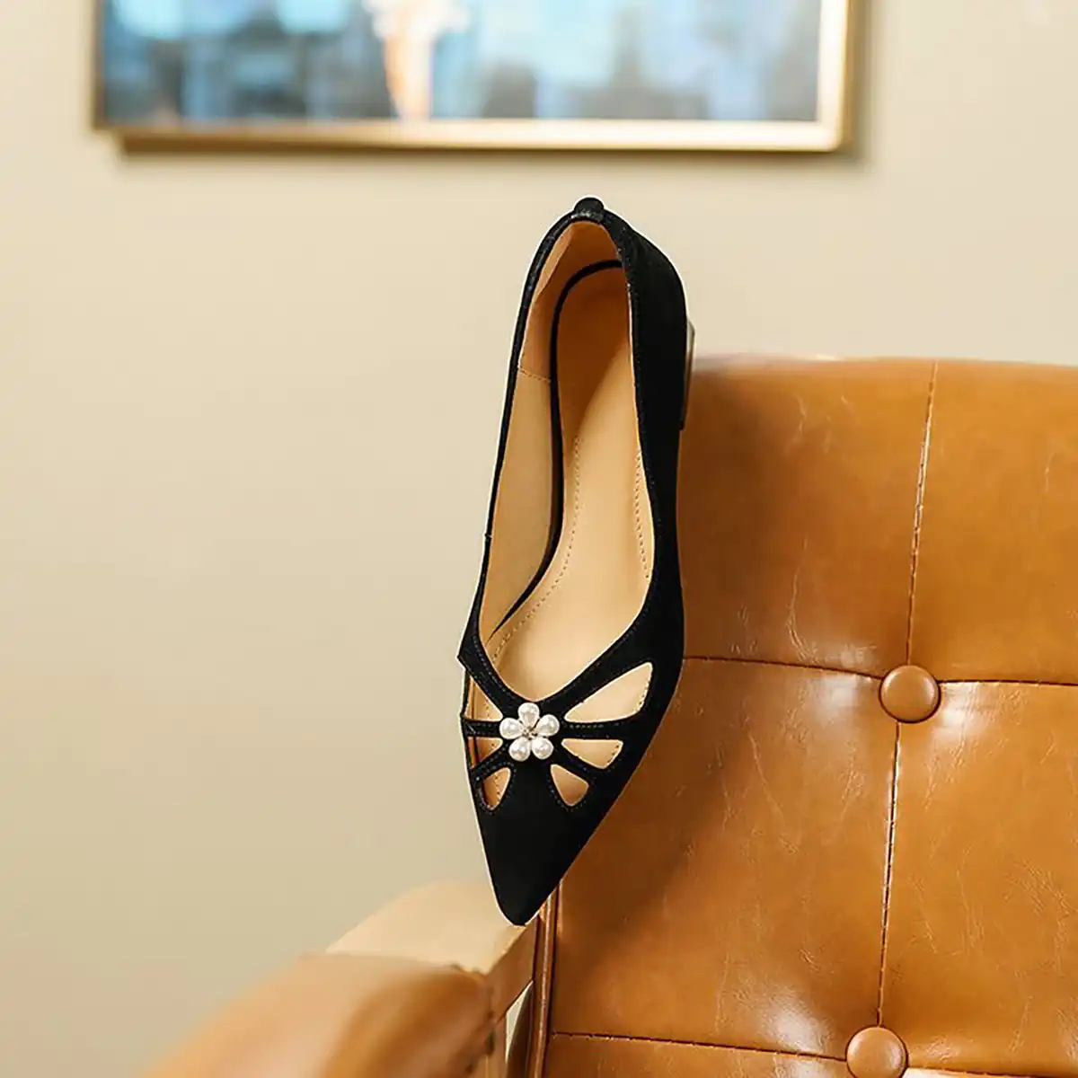 کفش عروسکی مشکی شیک