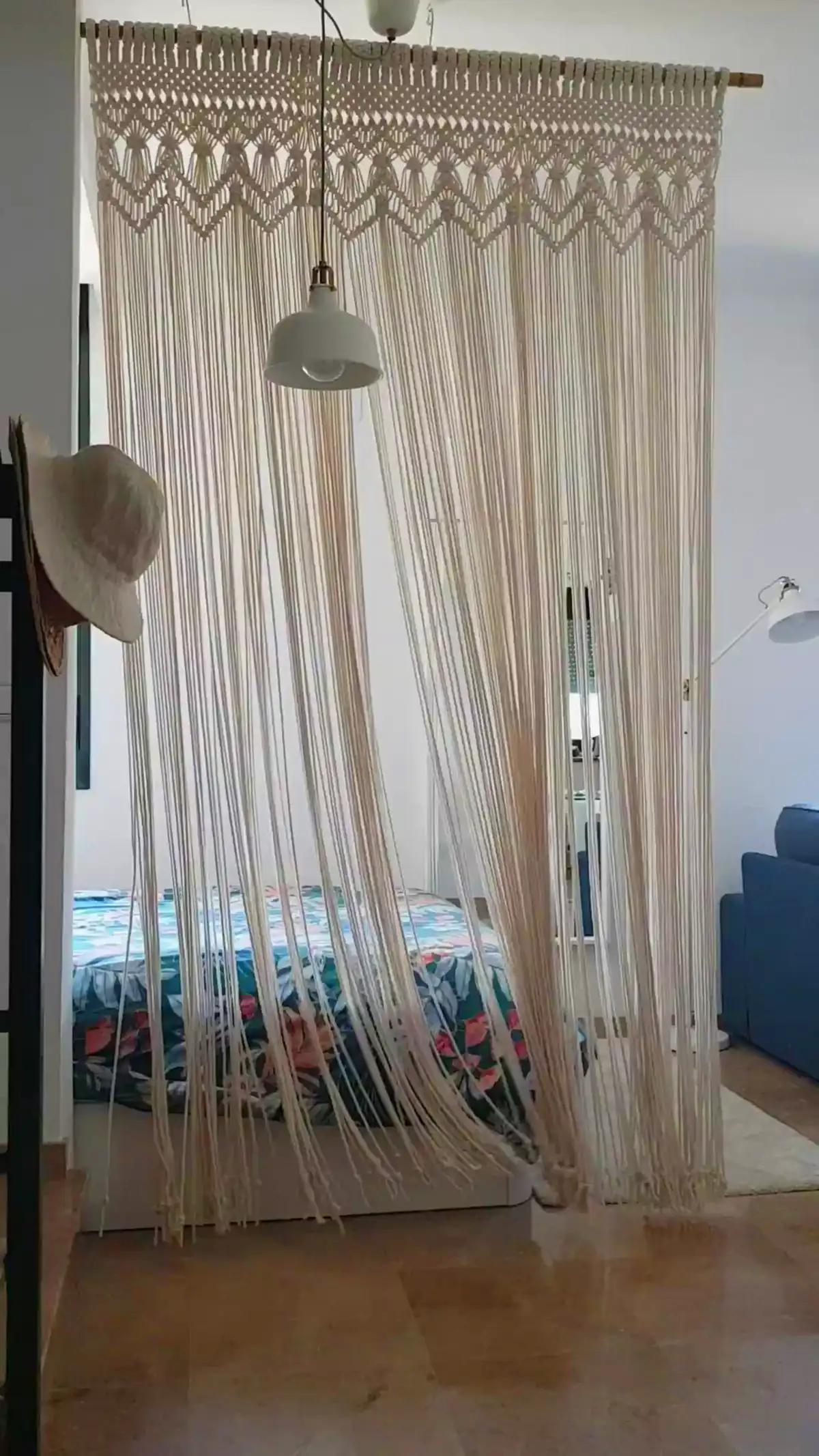 مدل پرده مکرومه برای پذیرایی