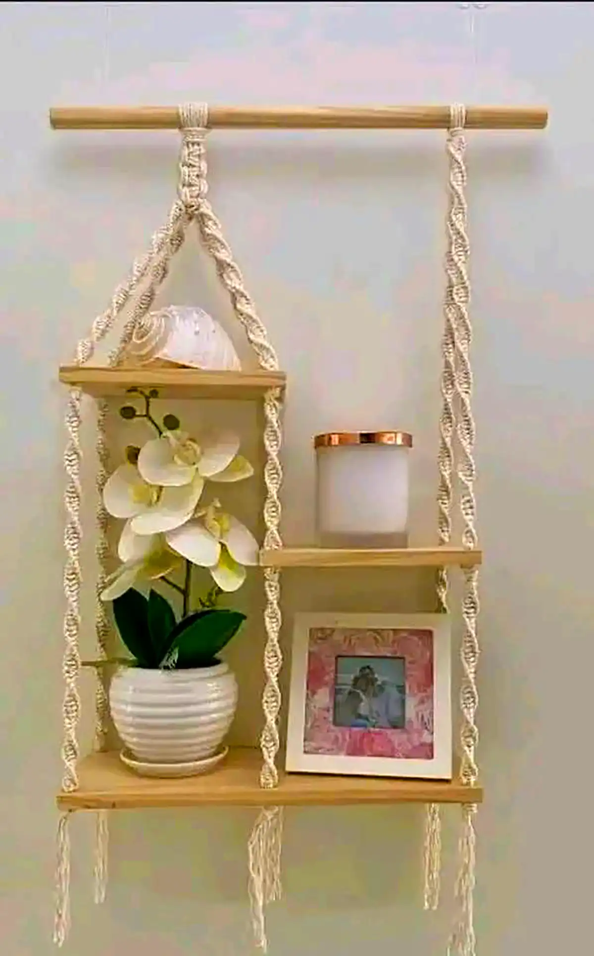 شلف مکرومه دیواری