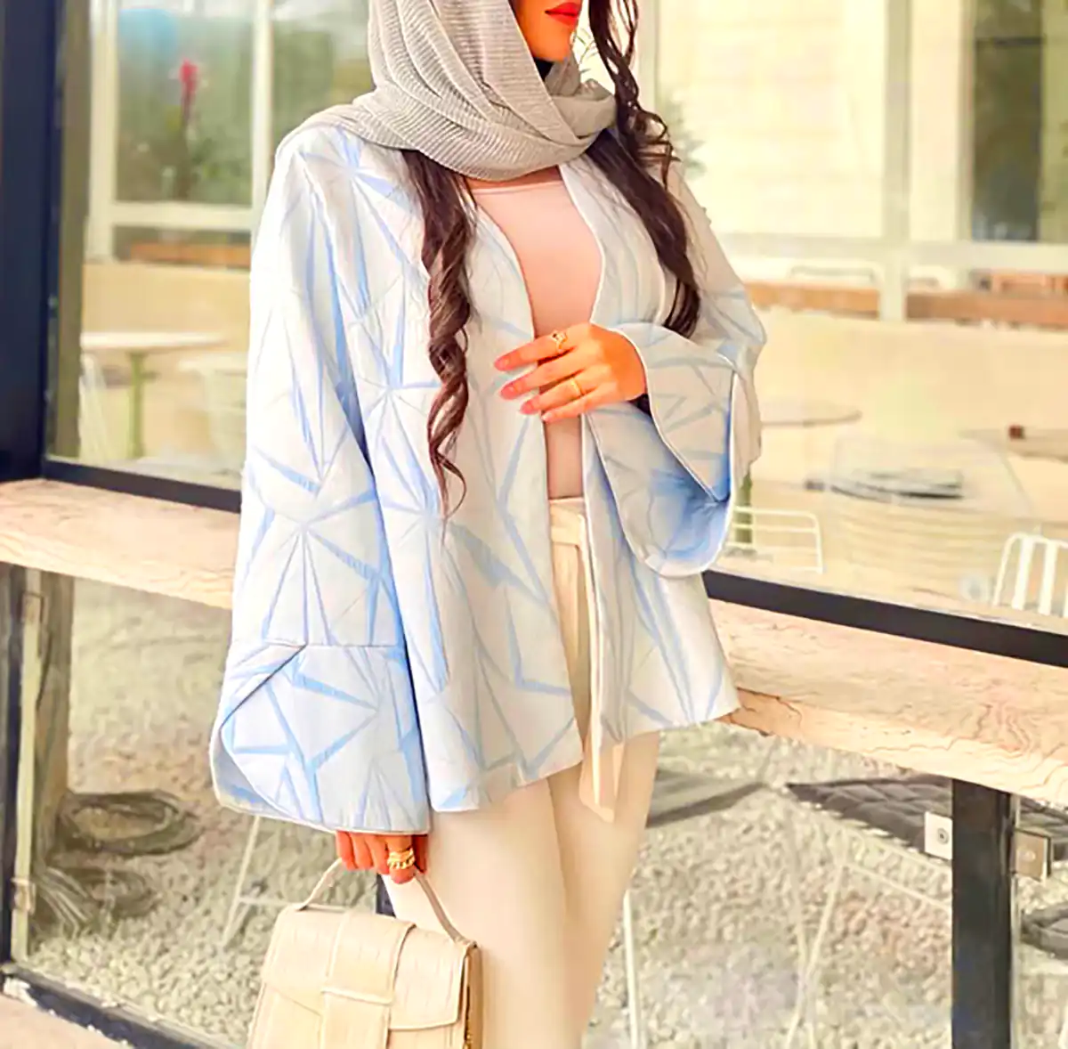 کت زنانه لینن با طراحی ساده