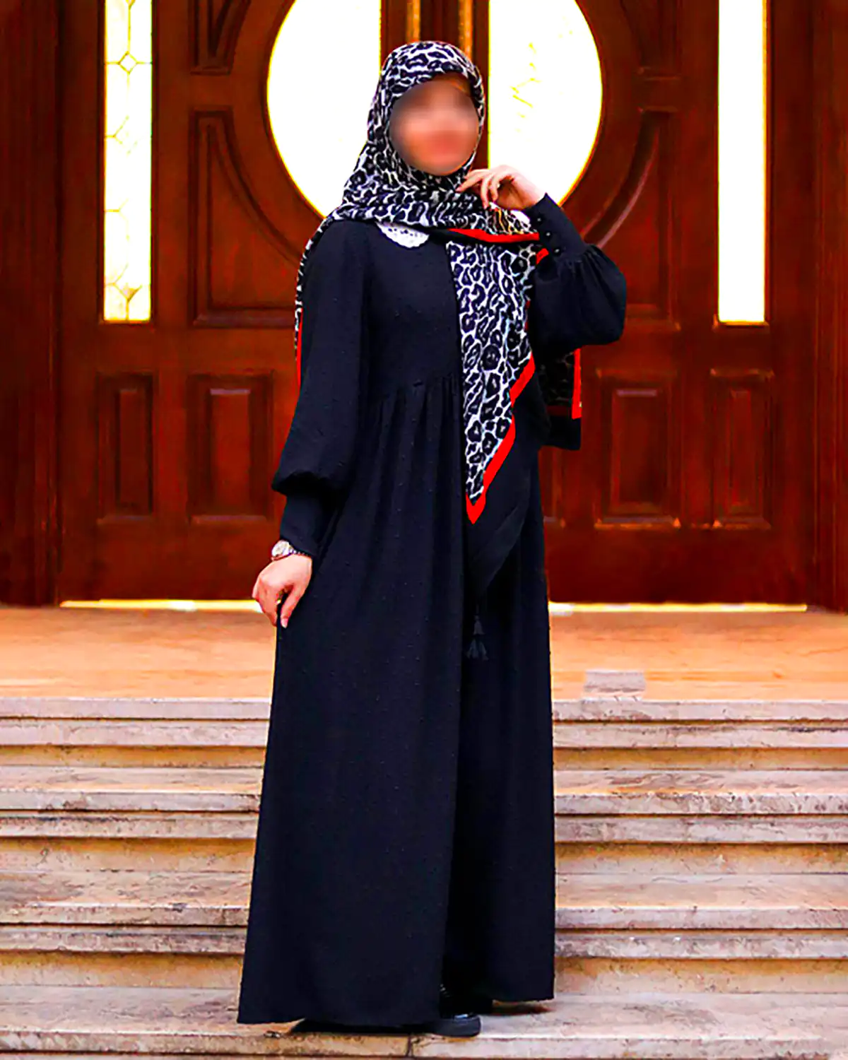 مانتو پوشیده آزاد از جنس نخی 
