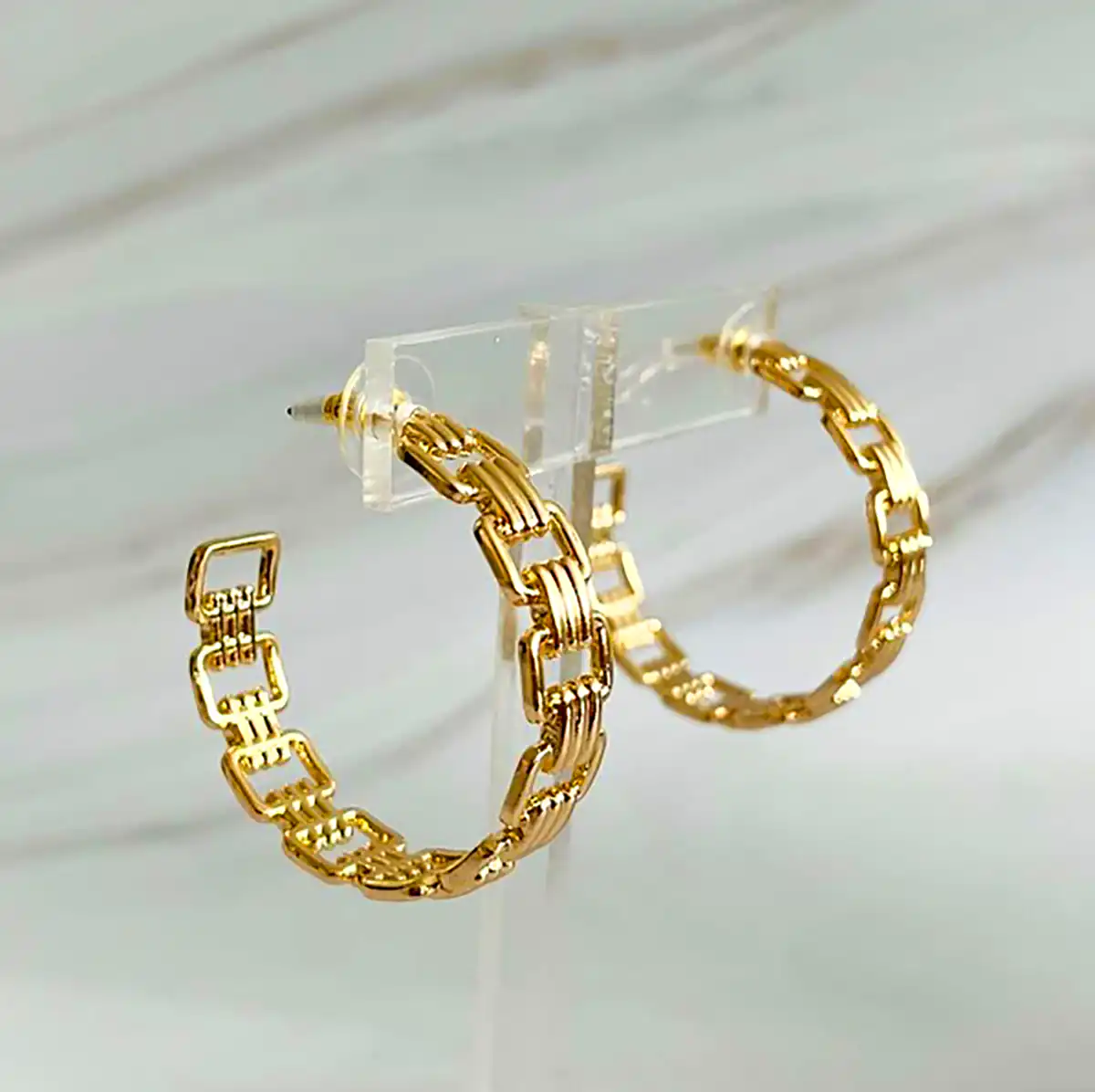 گوشواره حلقه ای طرحدار
