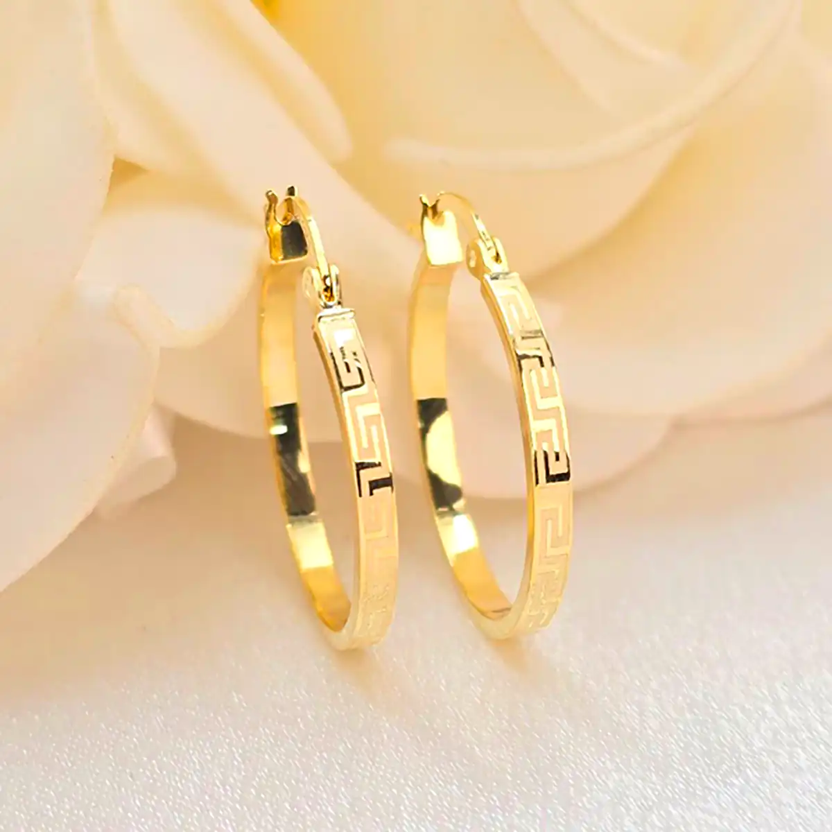 گوشواره حلقه ای طرحدار