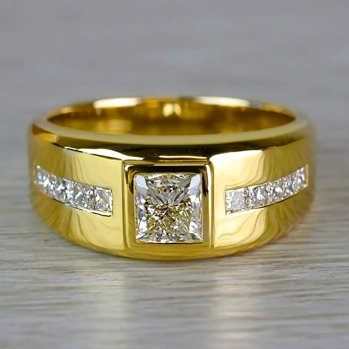 حلقه ازدواج مردانه طلا