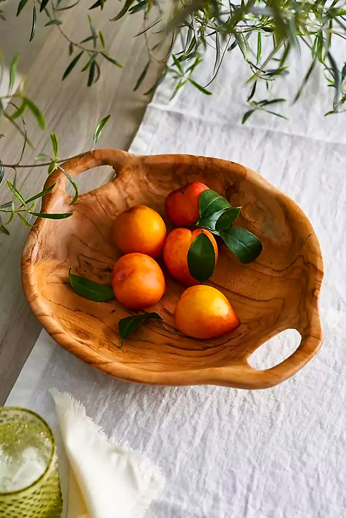 کاسه چوبی میوه خوری