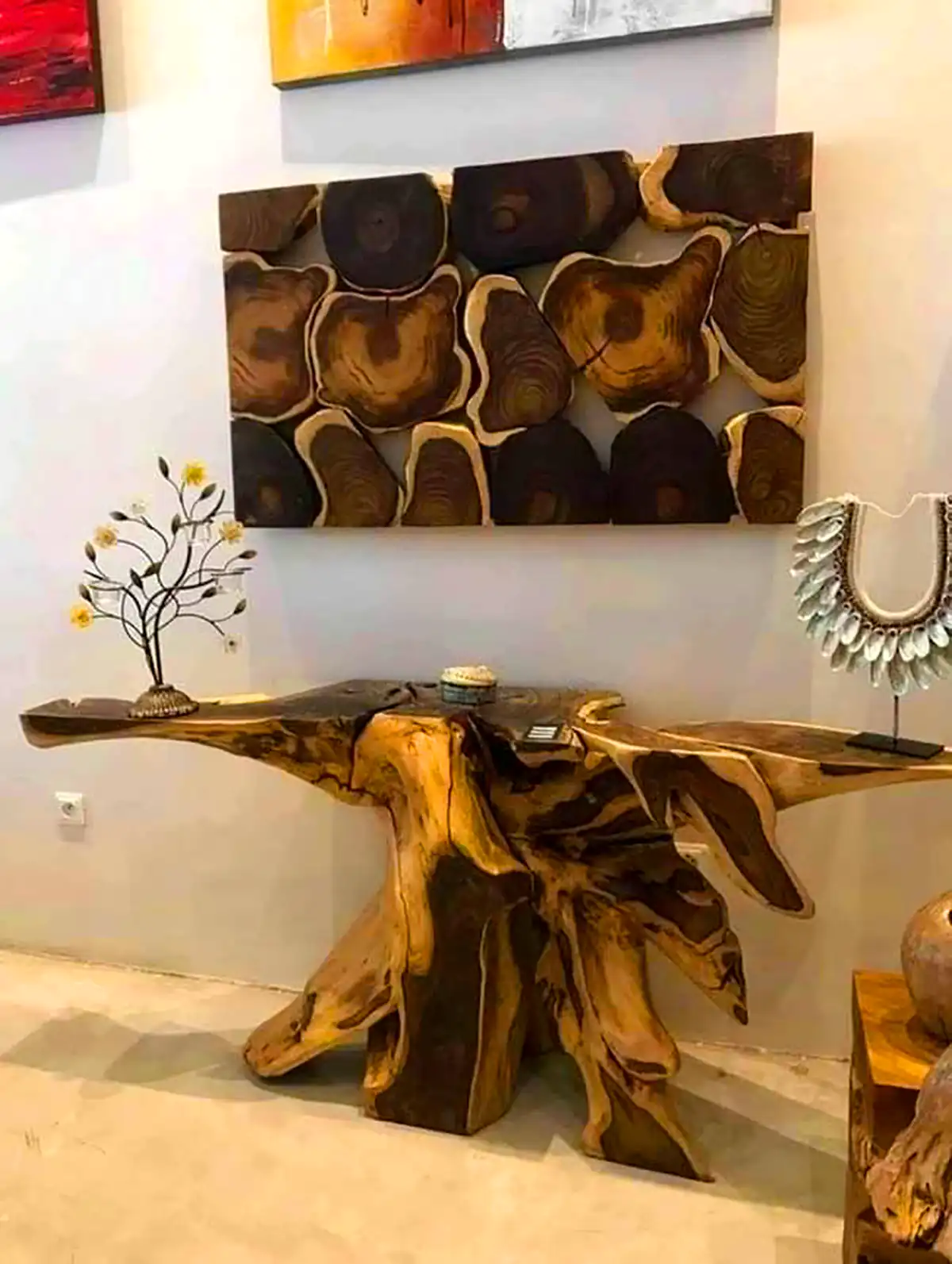 کنسول چوبی سبک روستیک