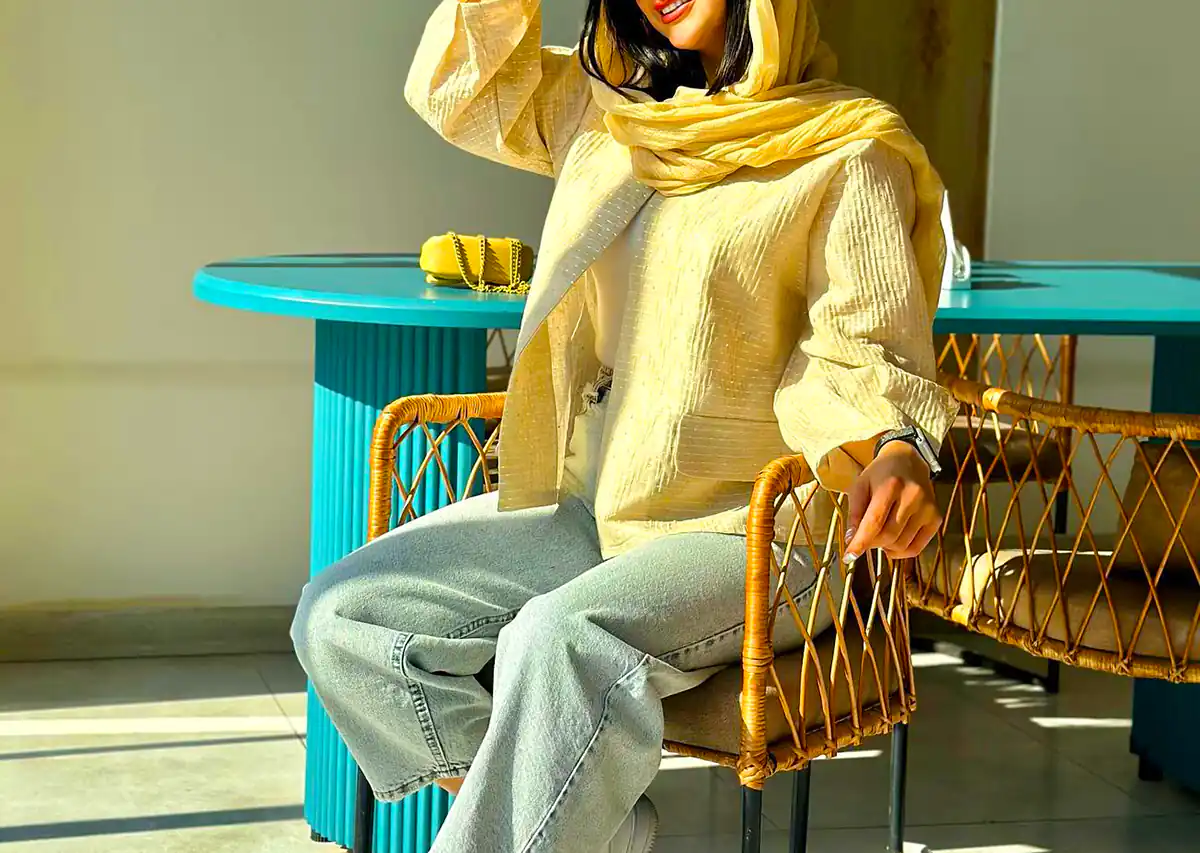 مانتو نخی ساده روزمره