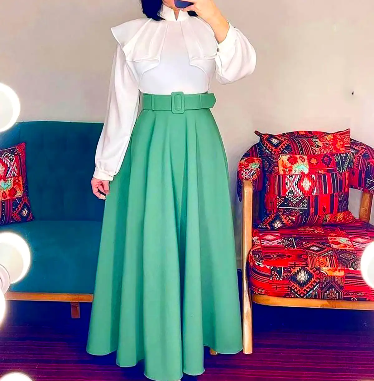 مدل دامن ترند کتان