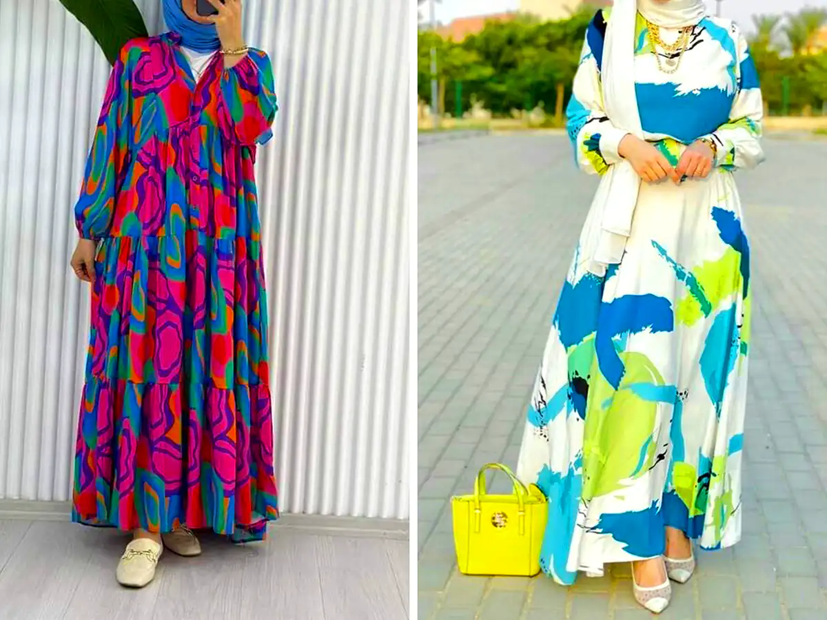 پیراهن ساحلی رنگی شیک؛ ۱۵ ایده شیک برای تابستانی پرانرژی و متفاوت