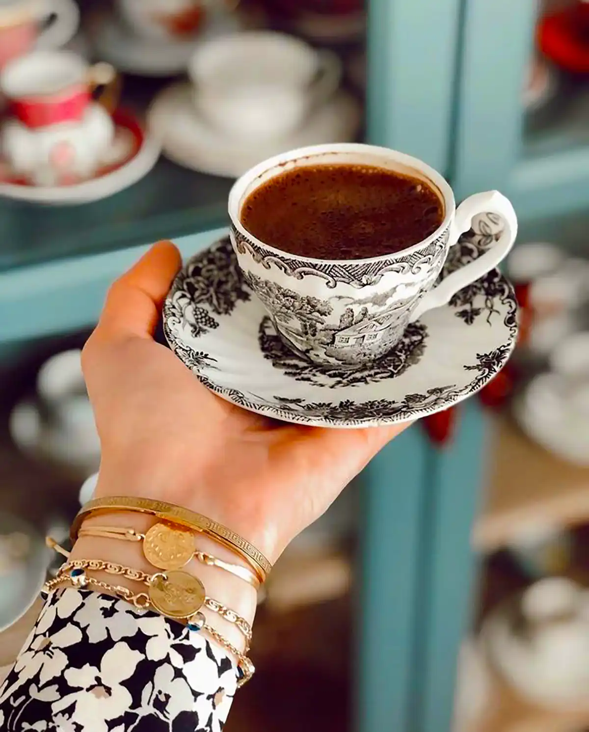 ست فنجون نعلبکی شیک