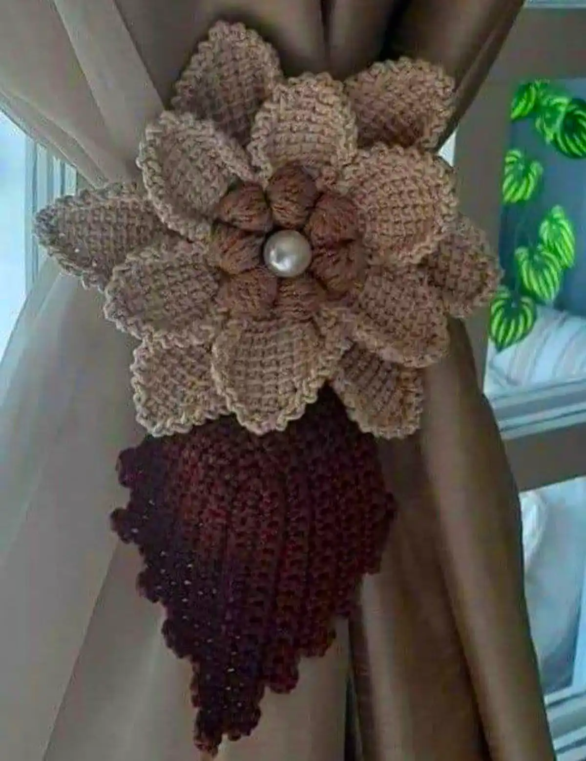 گیره پرده قلاب بافی