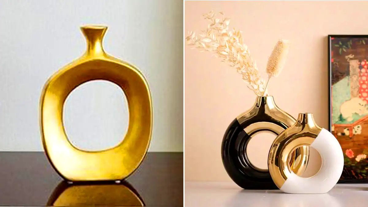 گلدان حلقه ای مدرن و مینیمال؛ 15 ایده خفن برای چیدمان شیک و متفاوت خونه