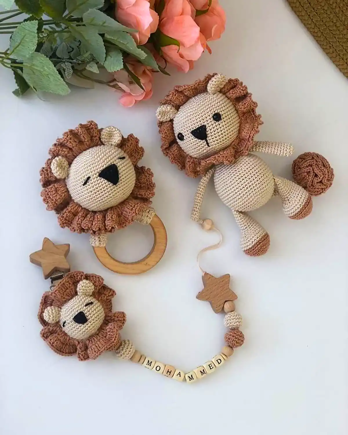 جغجغه نوزاد قلاب بافی