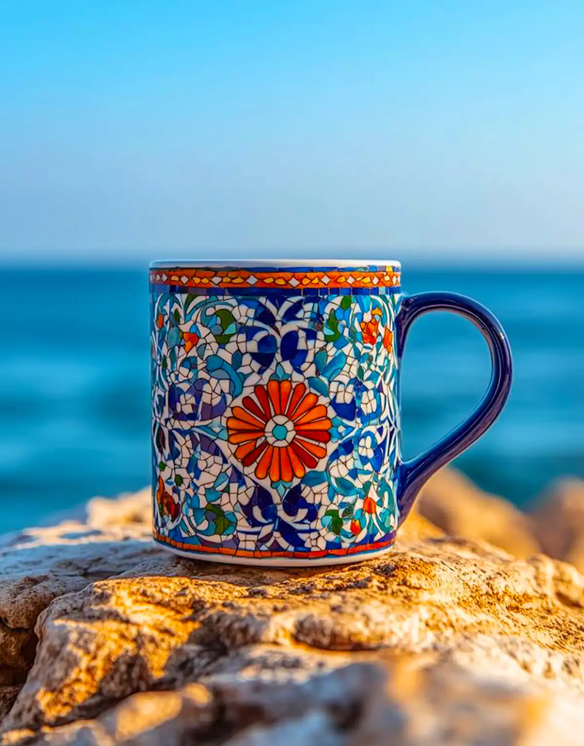 ماگ هنری سرامیک لعابدار