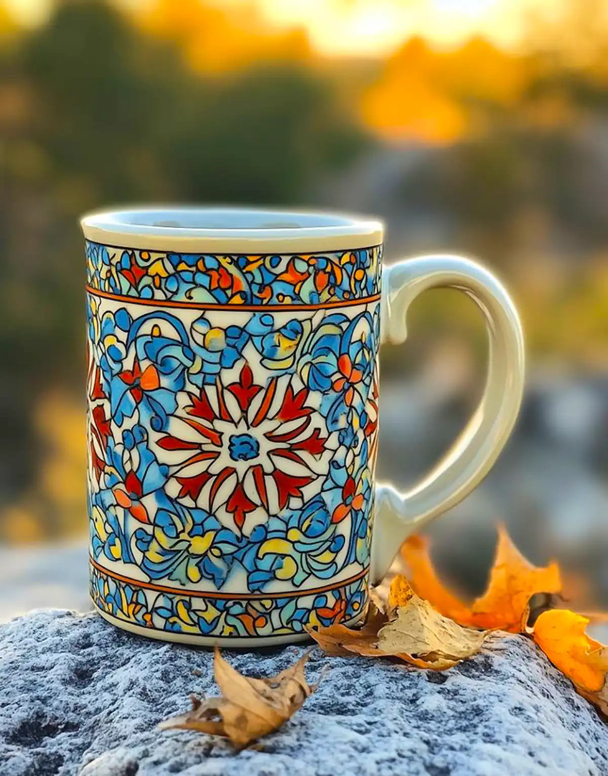 ماگ هنری سرامیک لعابدار