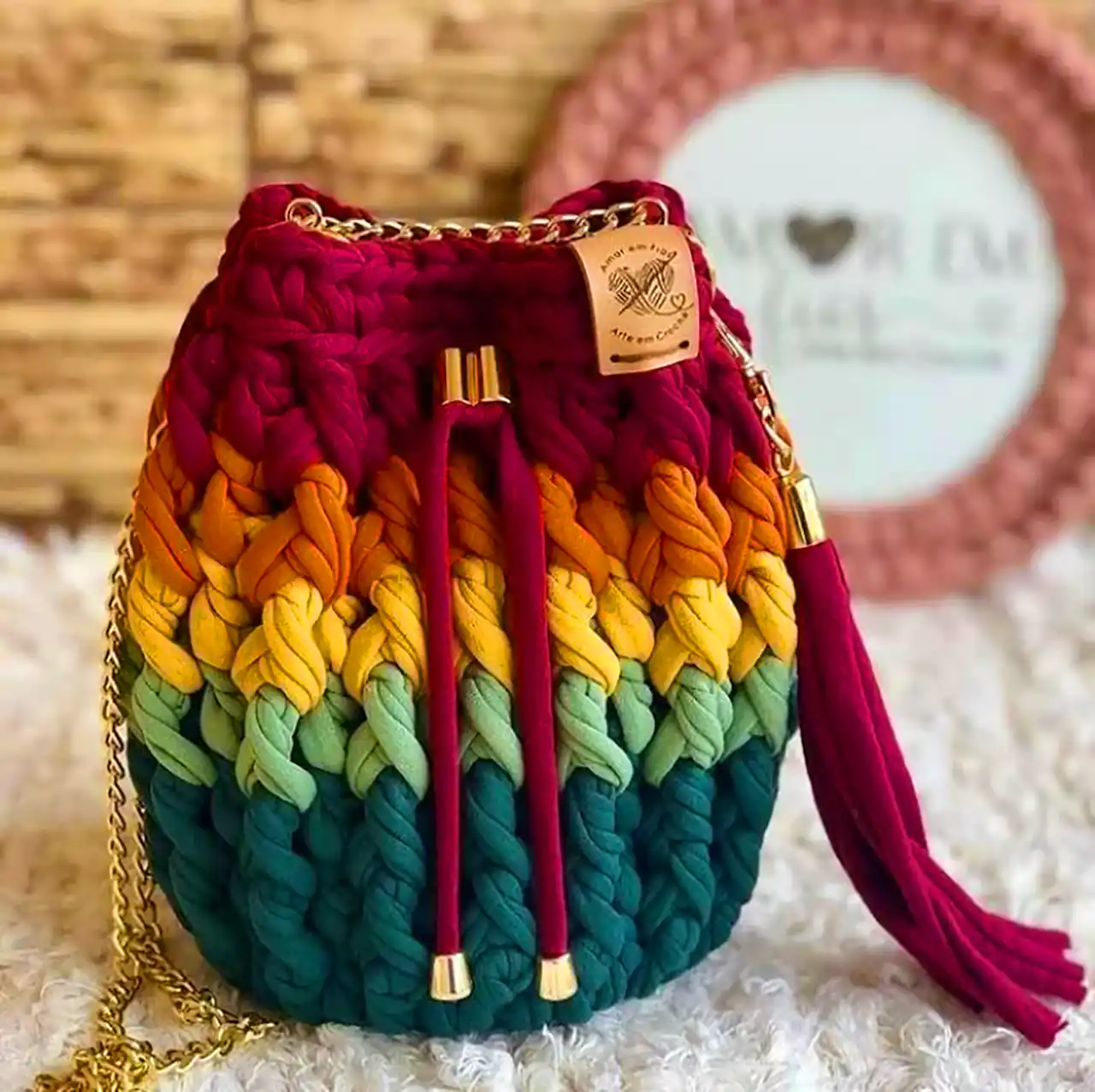 کیف تریکوبافی شیک 