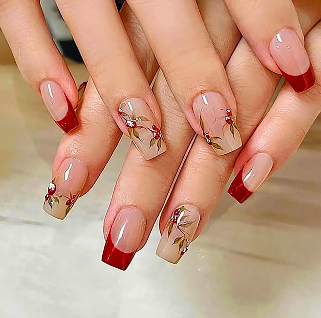 مدل آمبره شیک ناخن