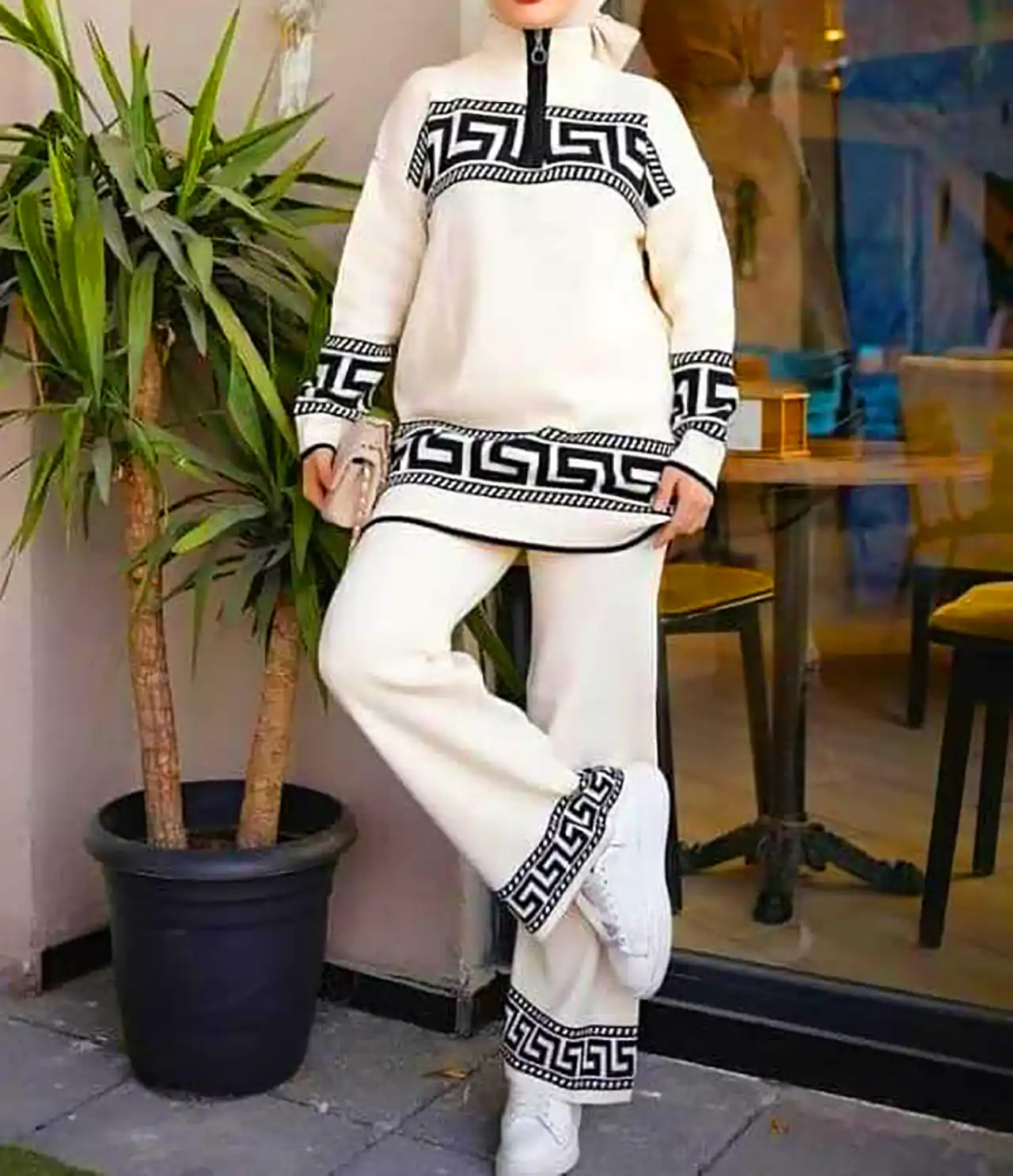 بلوز و شلوار بافت زنانه