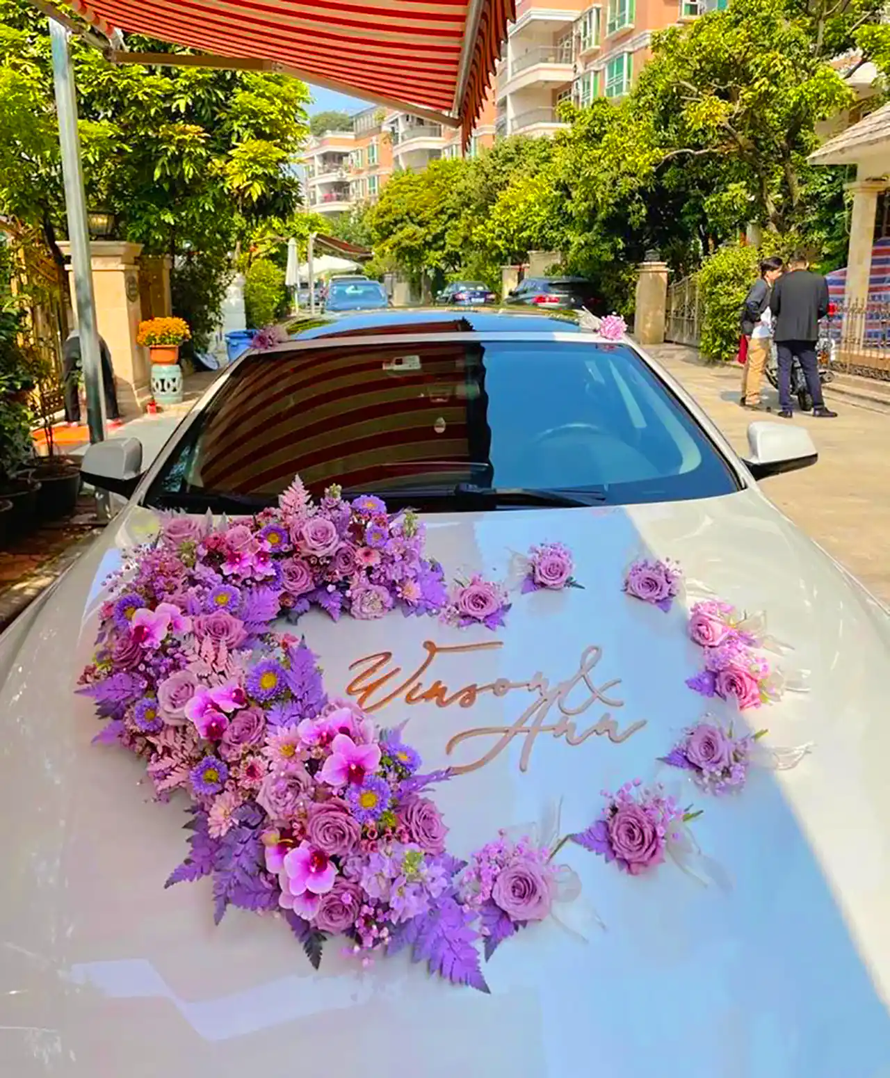 گل آرایی ماشین عروس