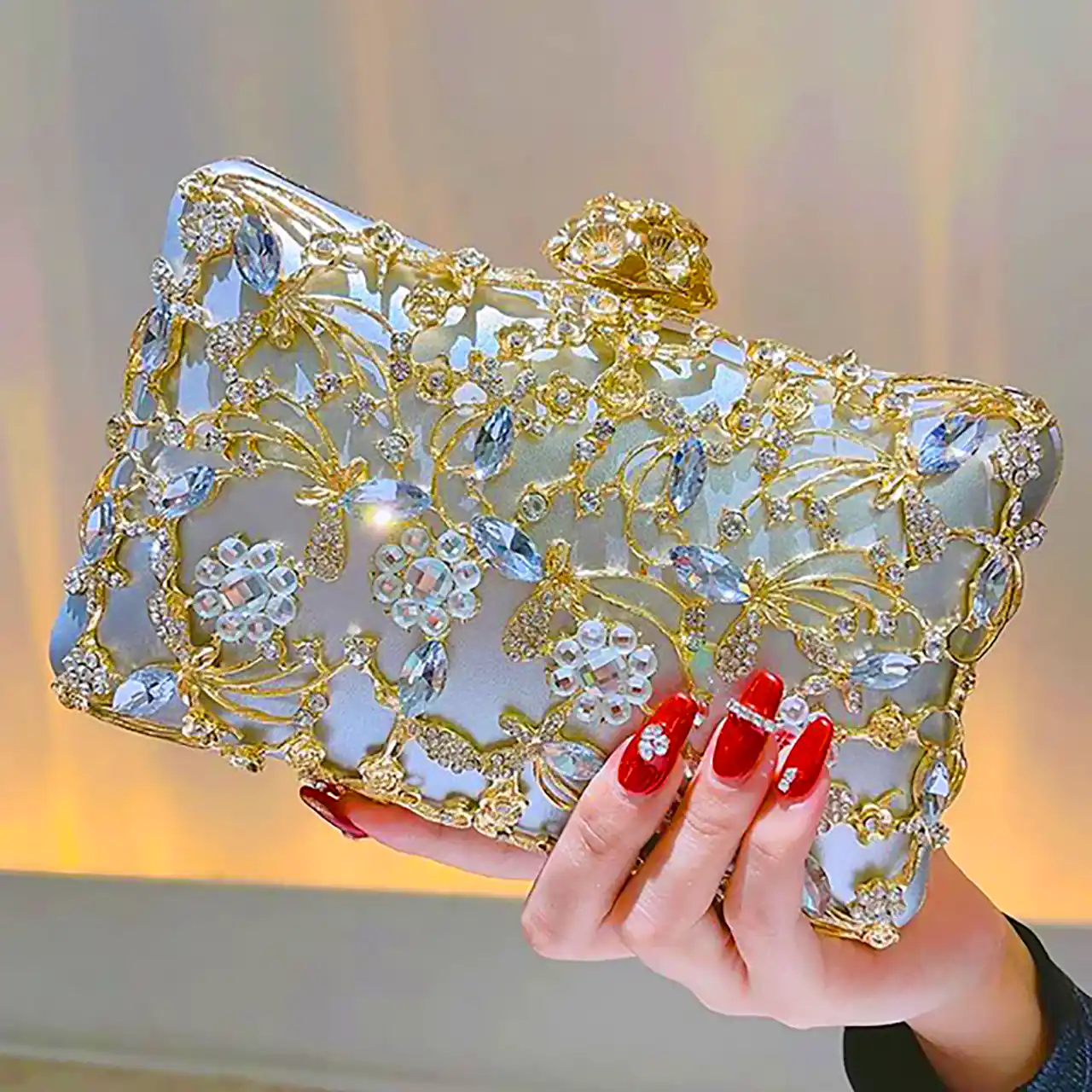 کیف عروس جواهردوزی
