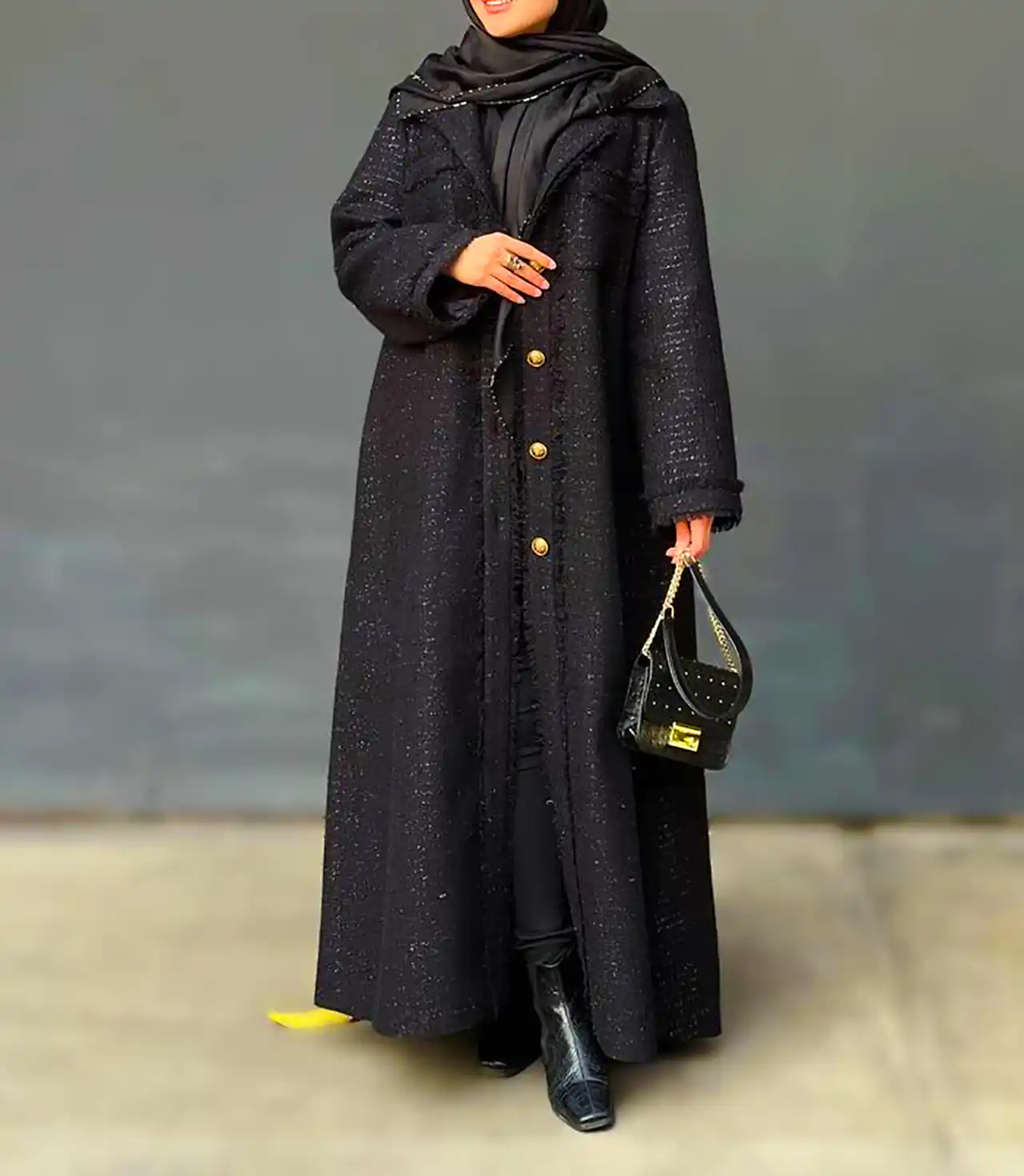 مانتو پیراهنی گرم پاییزی 