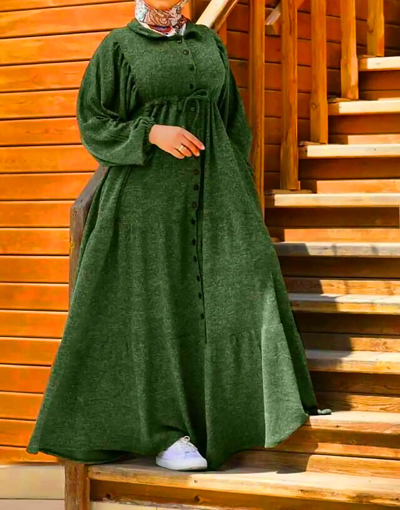 مانتو پیراهنی گرم پاییزی 