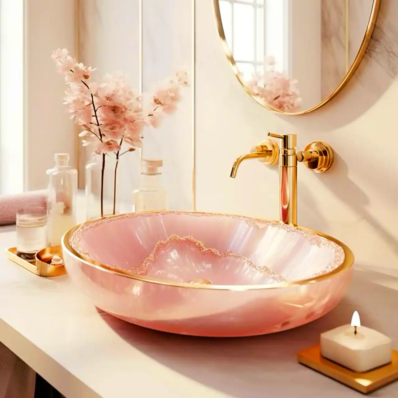 روشویی صورتی فانتزی 