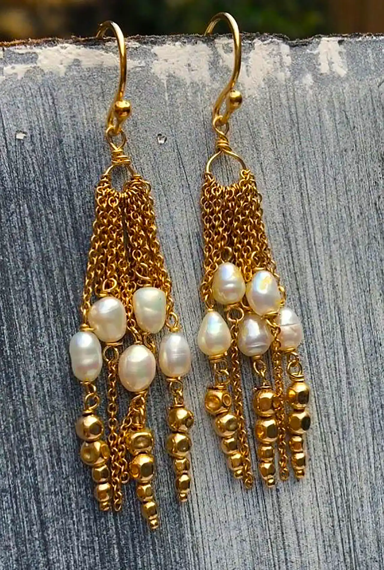 گوشواره آویز طلا سنتی