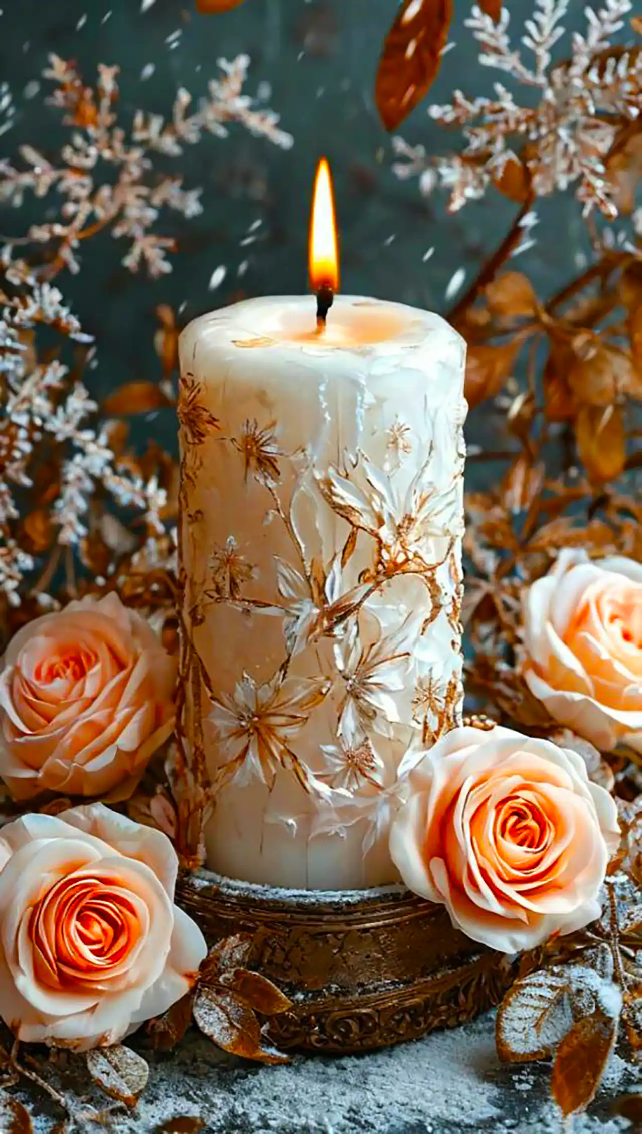 شمع دکوری رومیزی شیک 