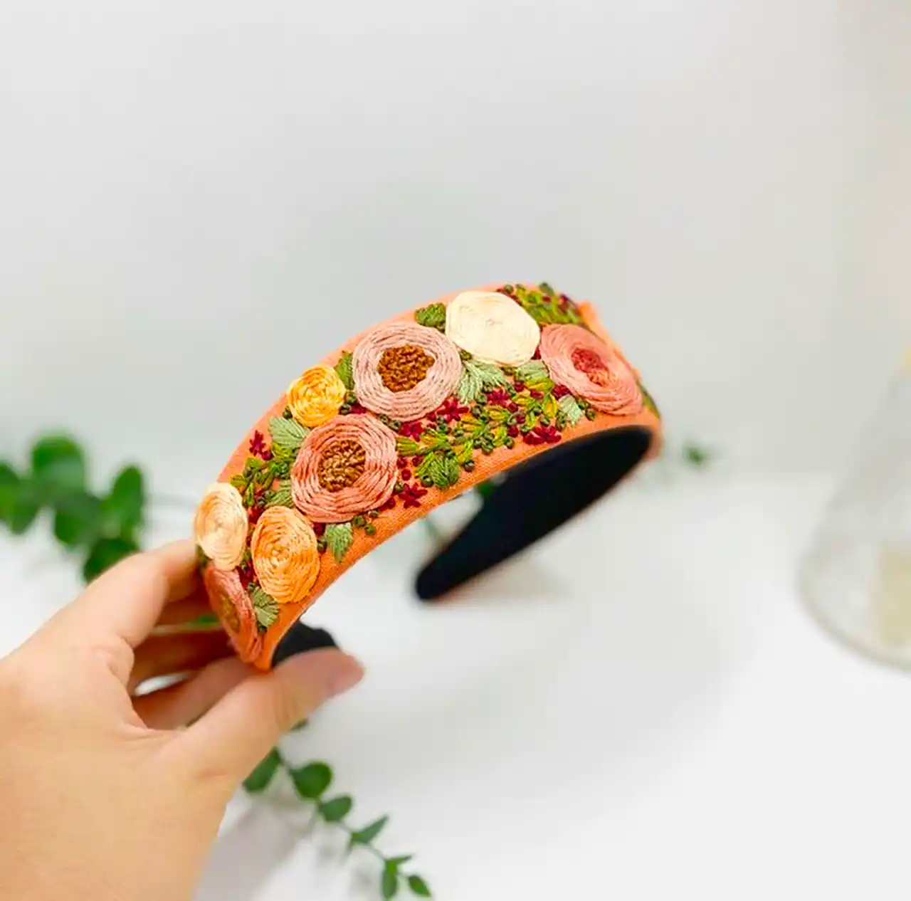 تل مو گلدوزی رنگی خاص 