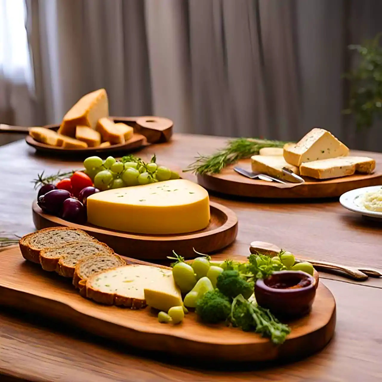 بشقاب پذیرایی طبیعی گردویی