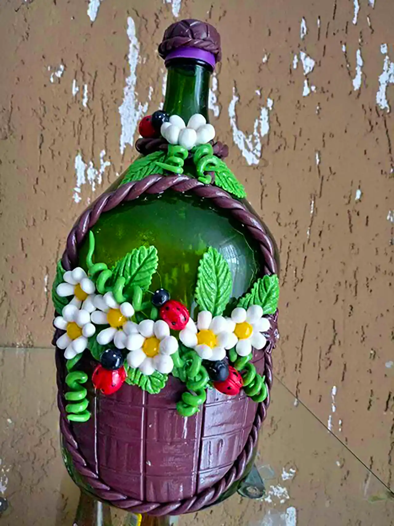 بطری دکوراتیو دستساز هنری