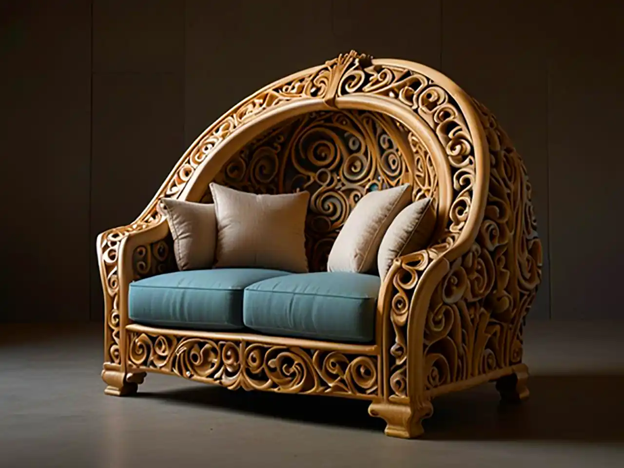 صندلی چوبی مدرن هنری 