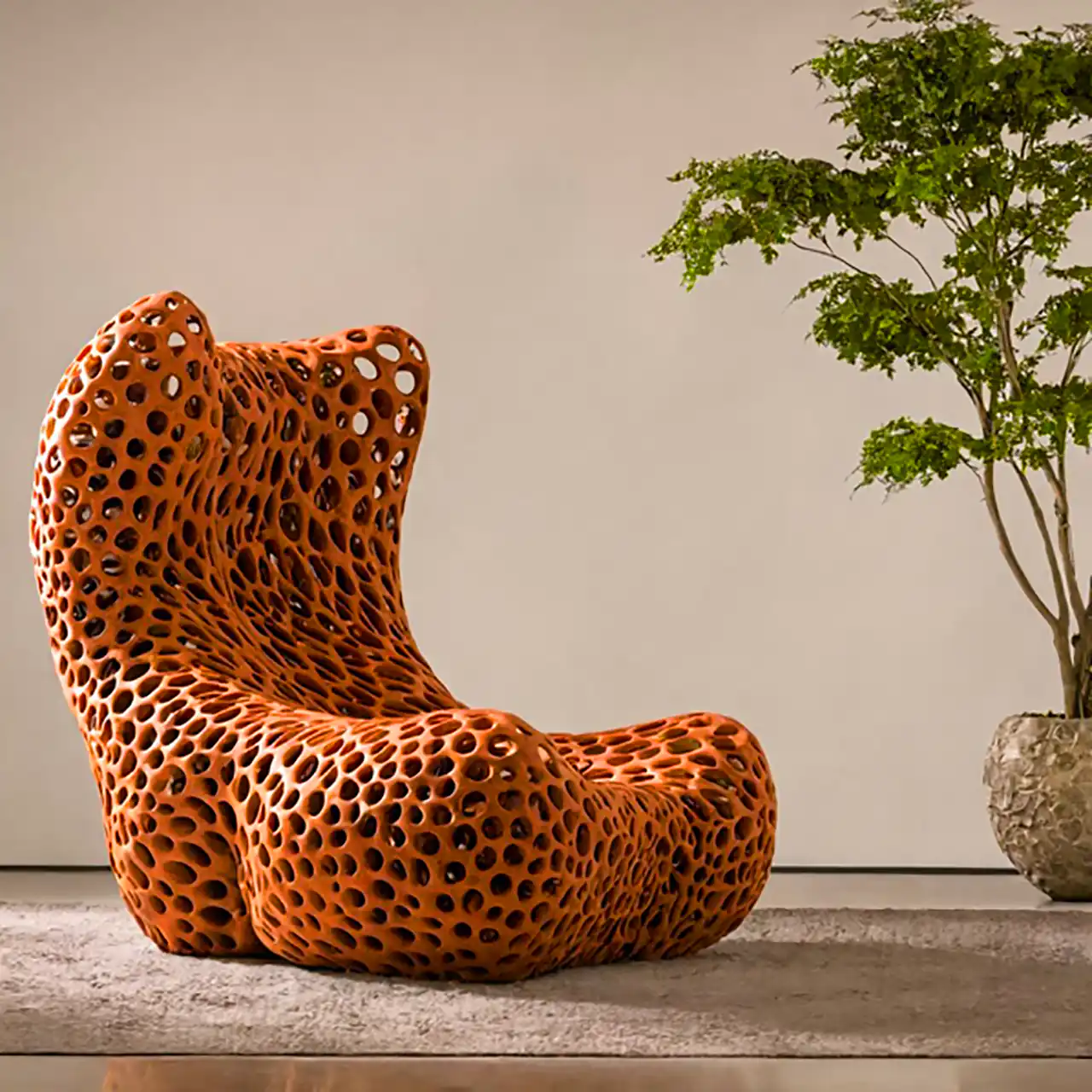 صندلی چوبی مدرن هنری 