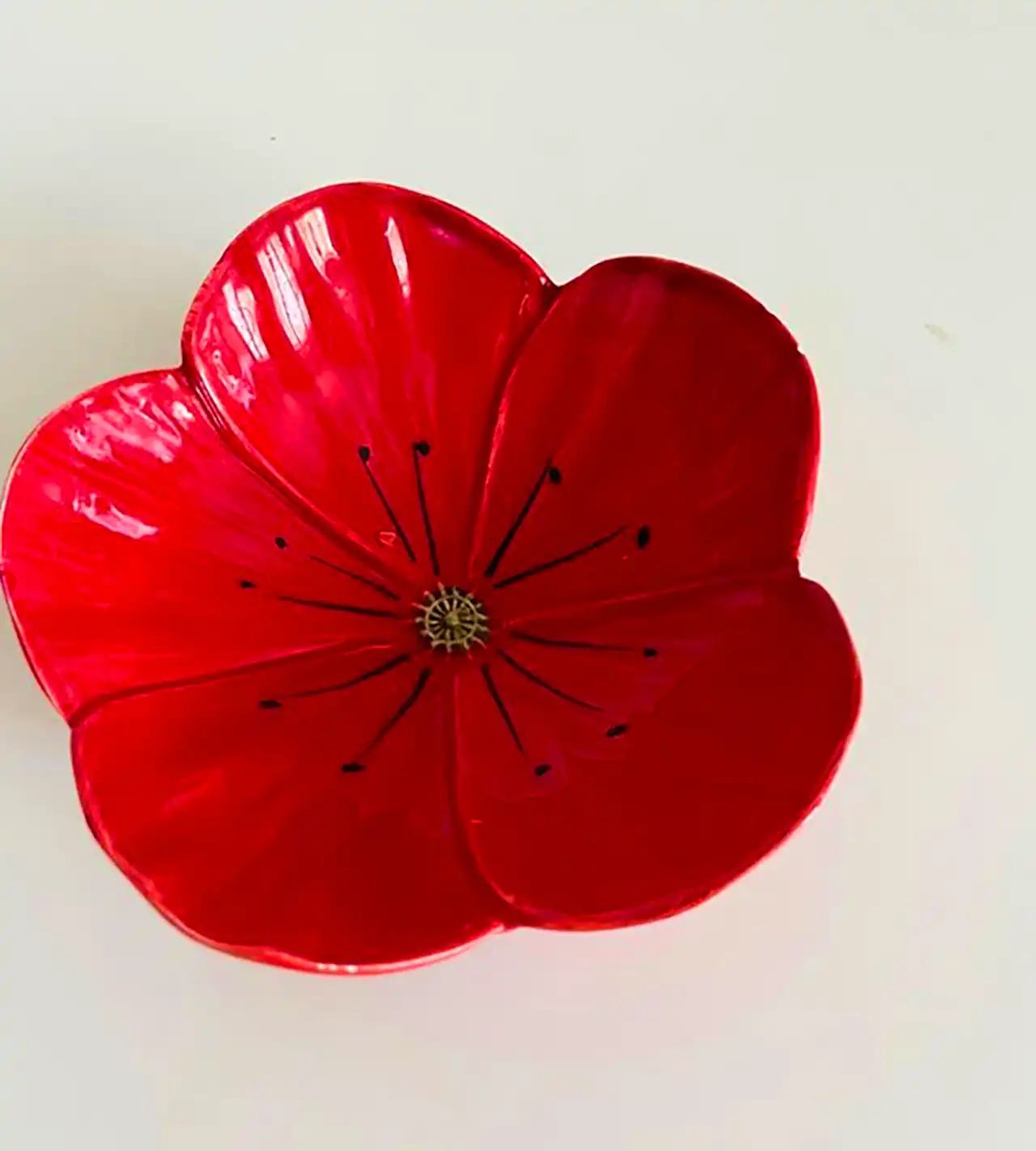 ظروف سفالی گلدار دستساز