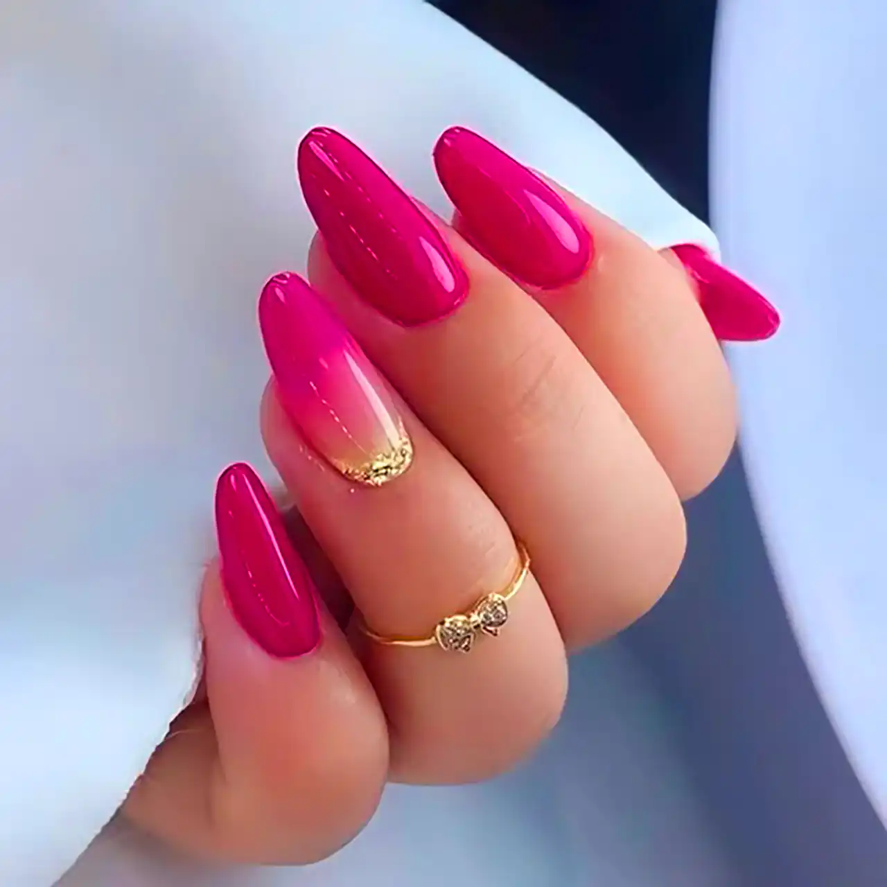 دیزاین ناخن شیک سرخابی