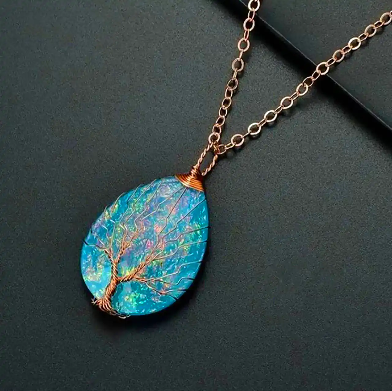 گردنبند سنگی فانتزی 