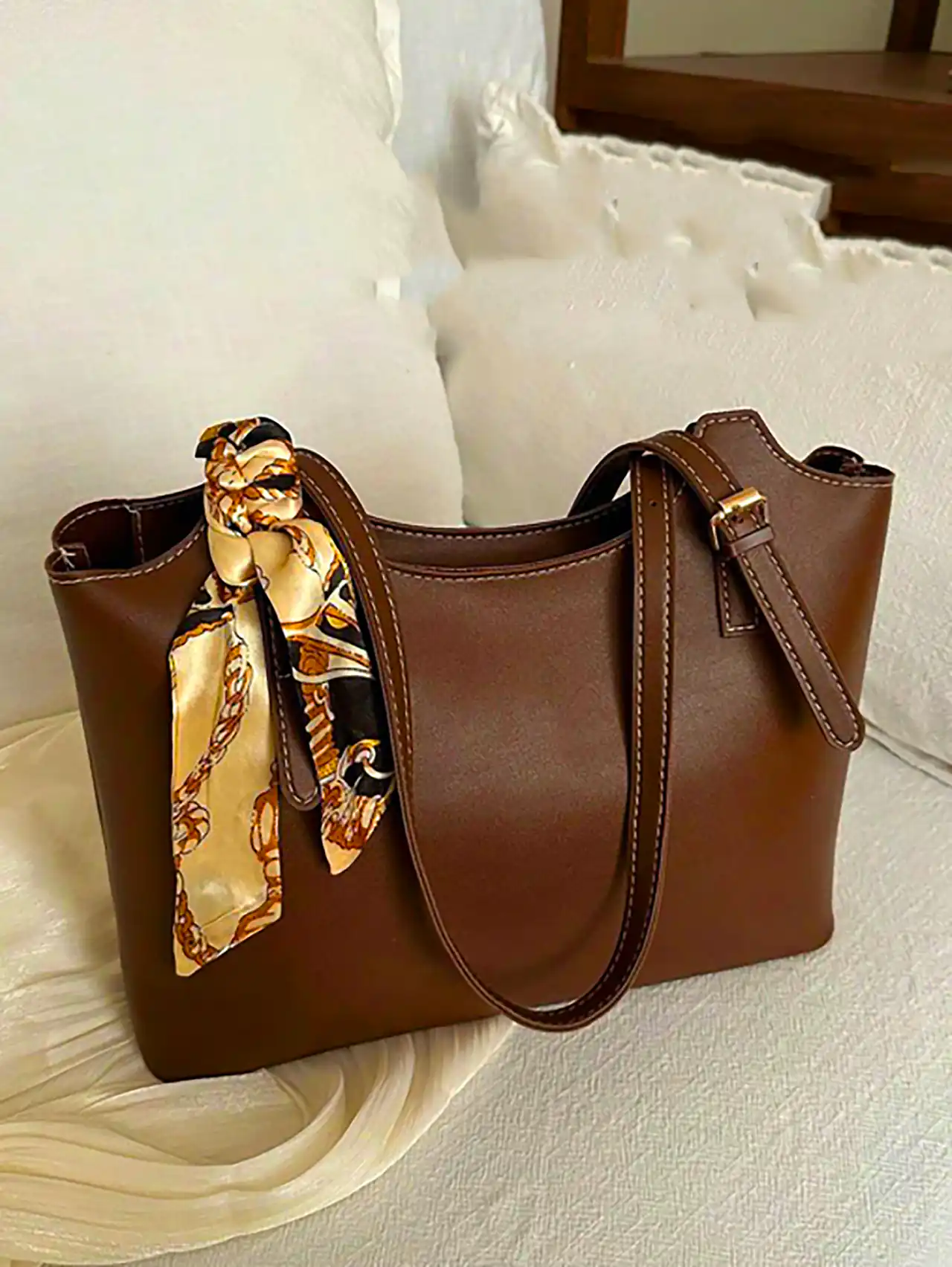 کیف دستی قهوه ای شیک 