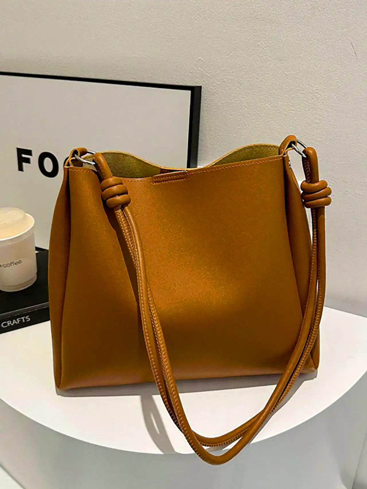 کیف دستی قهوه ای شیک 