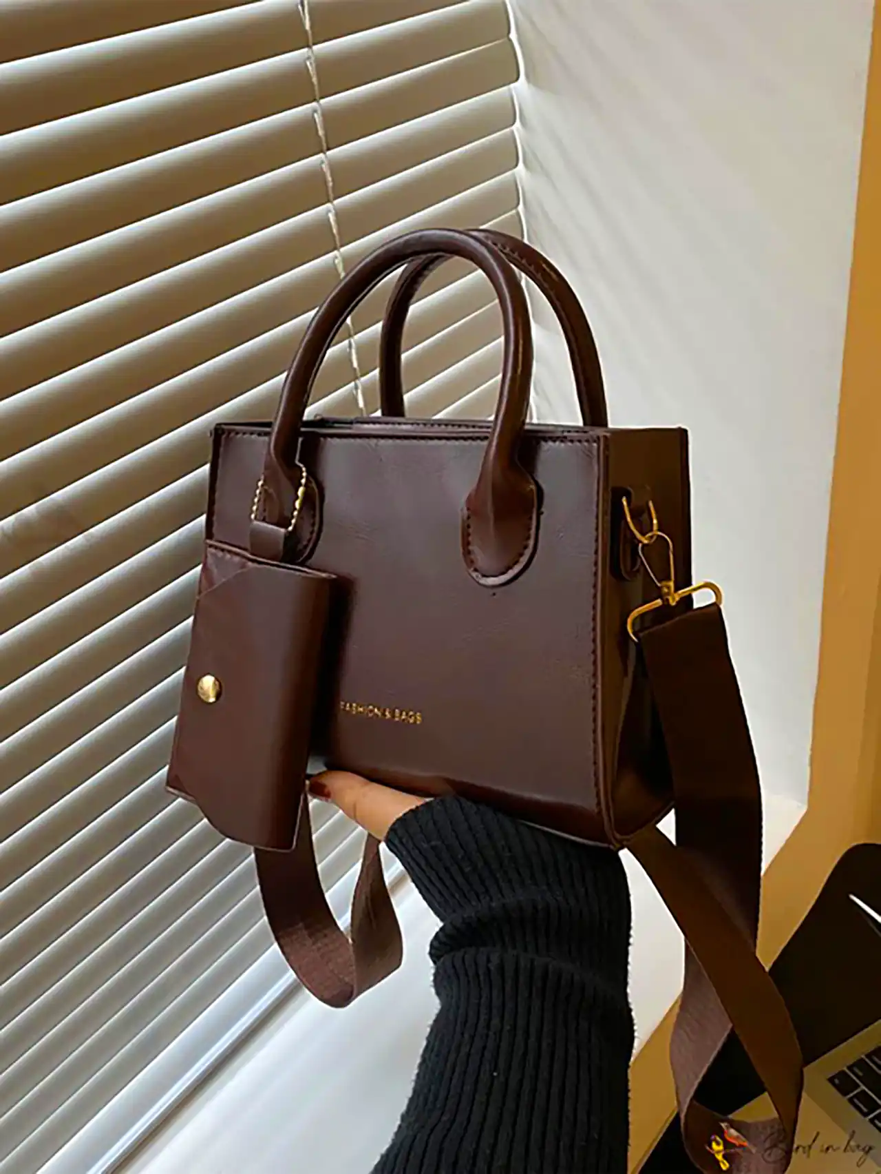 کیف دستی قهوه ای شیک 