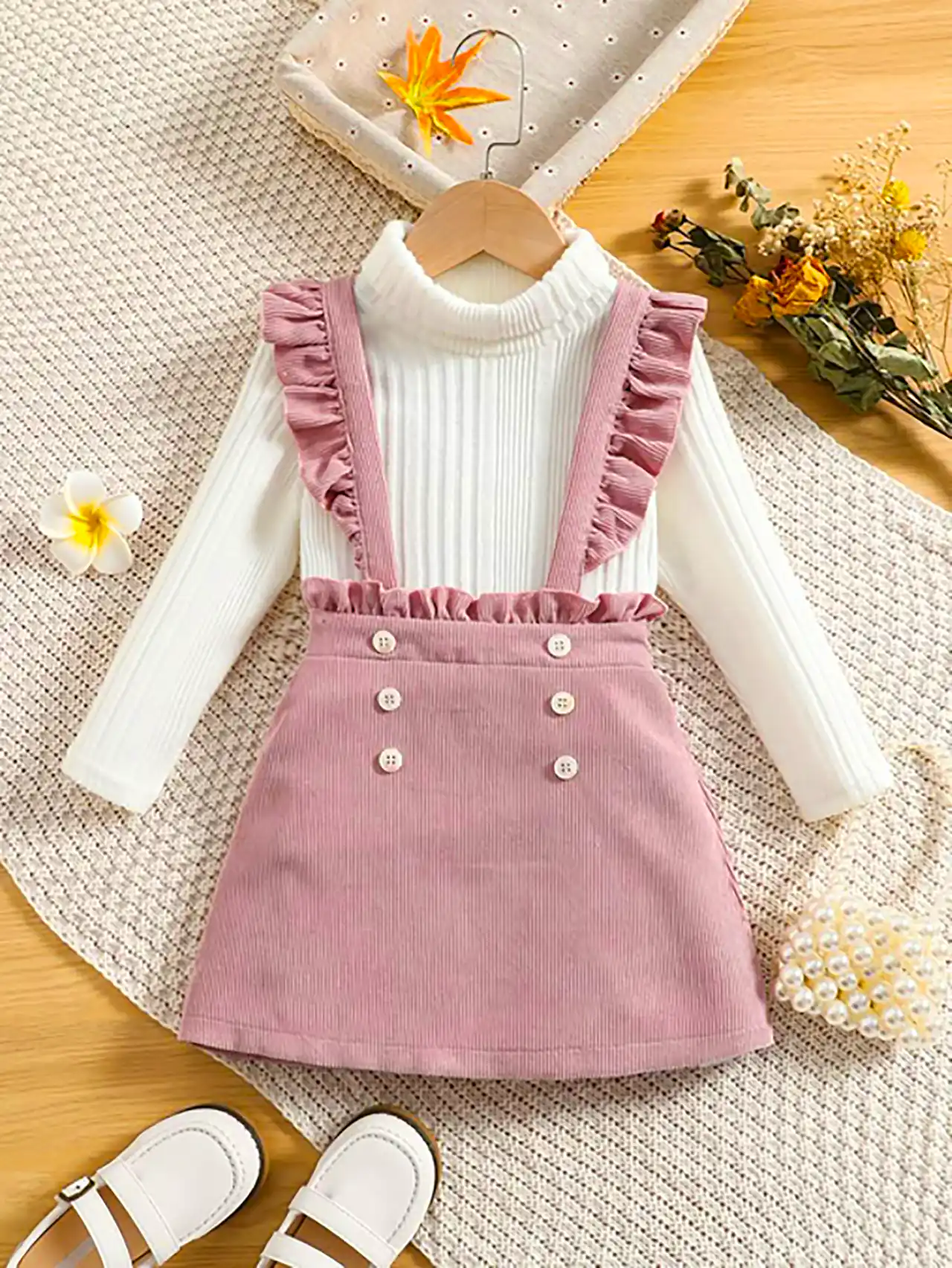 لباس مجلسی صورتی دخترانه