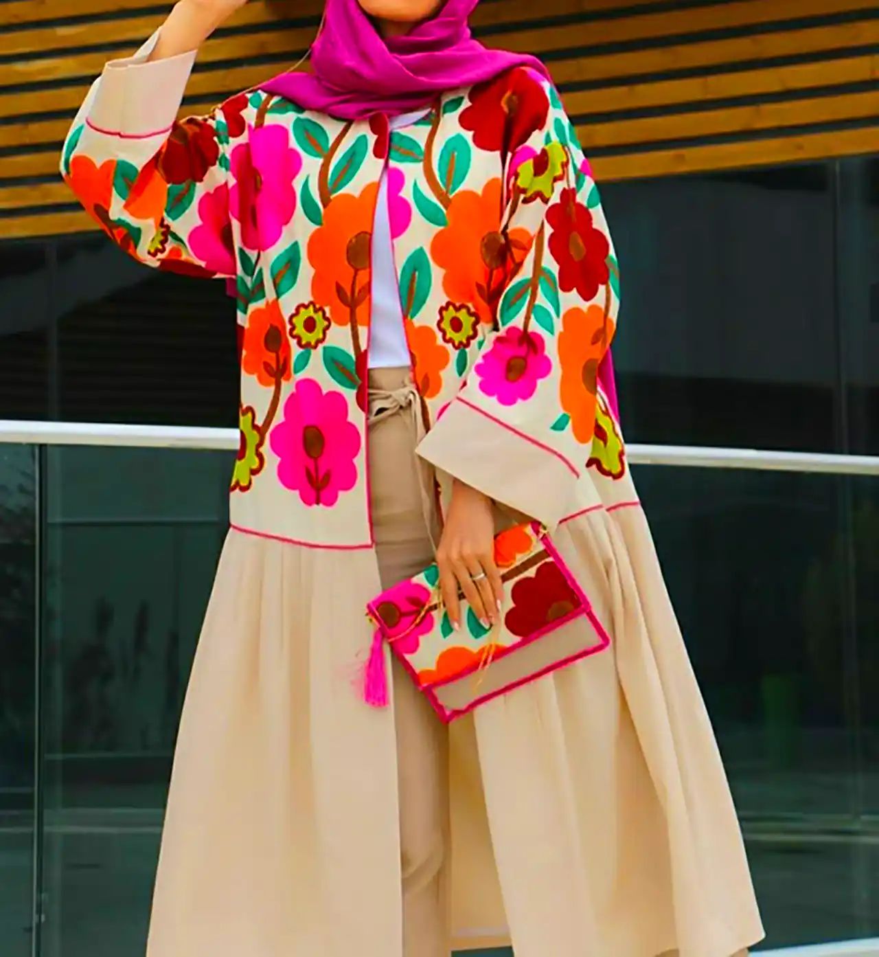 مانتو چیندار دخترانه