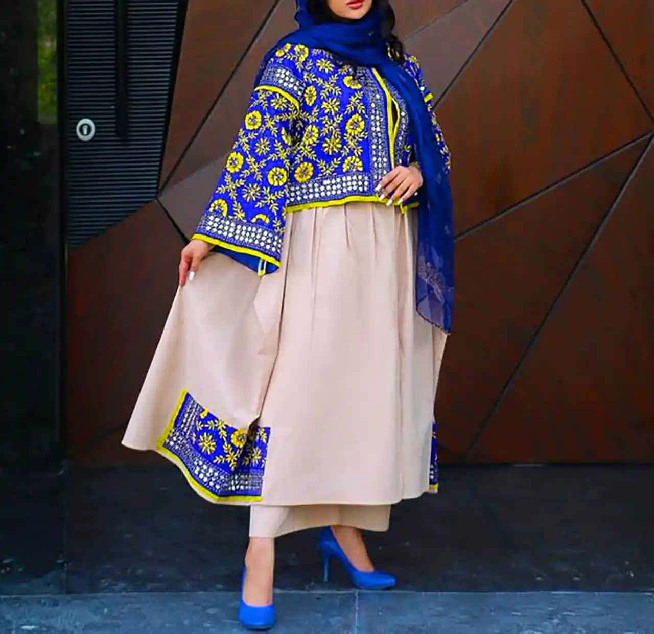 مانتو چیندار دخترانه
